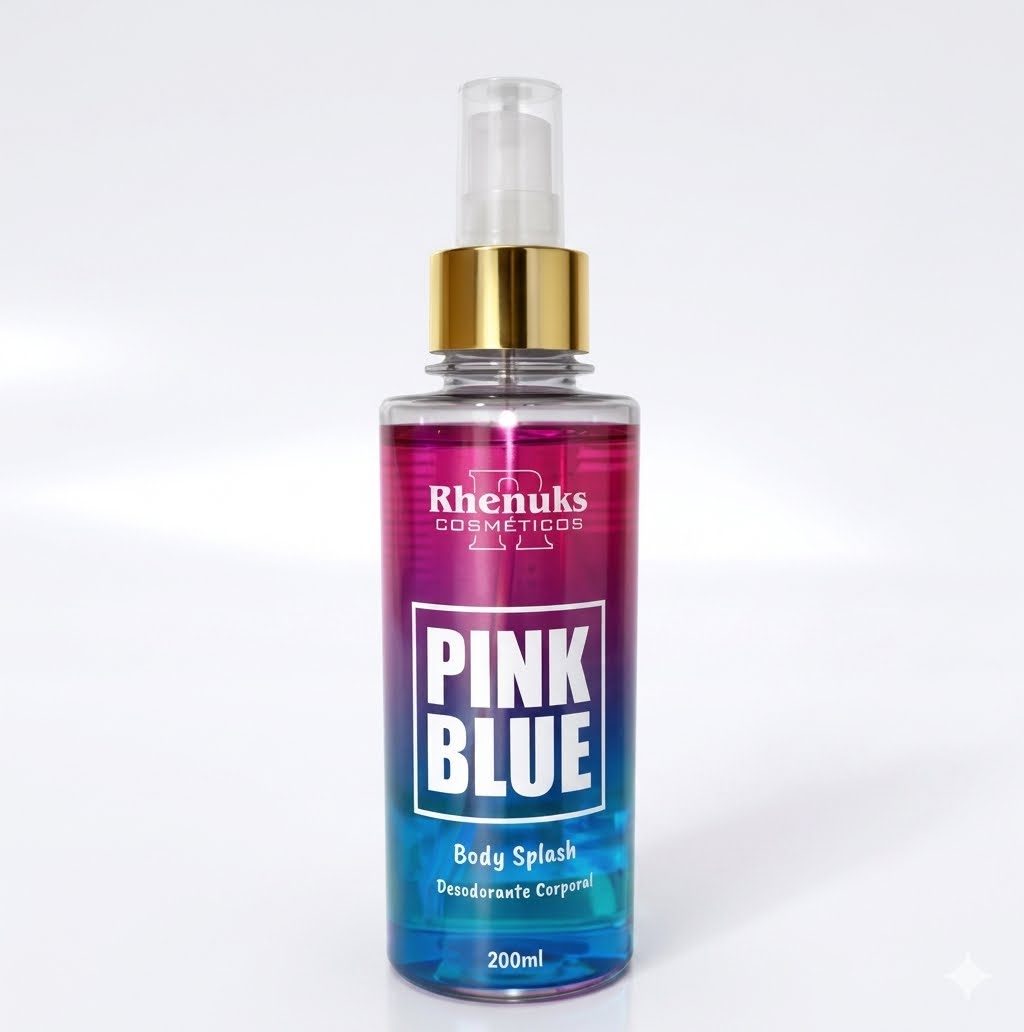 Body Splash Pink Blue da Rhenuks Cosméticos