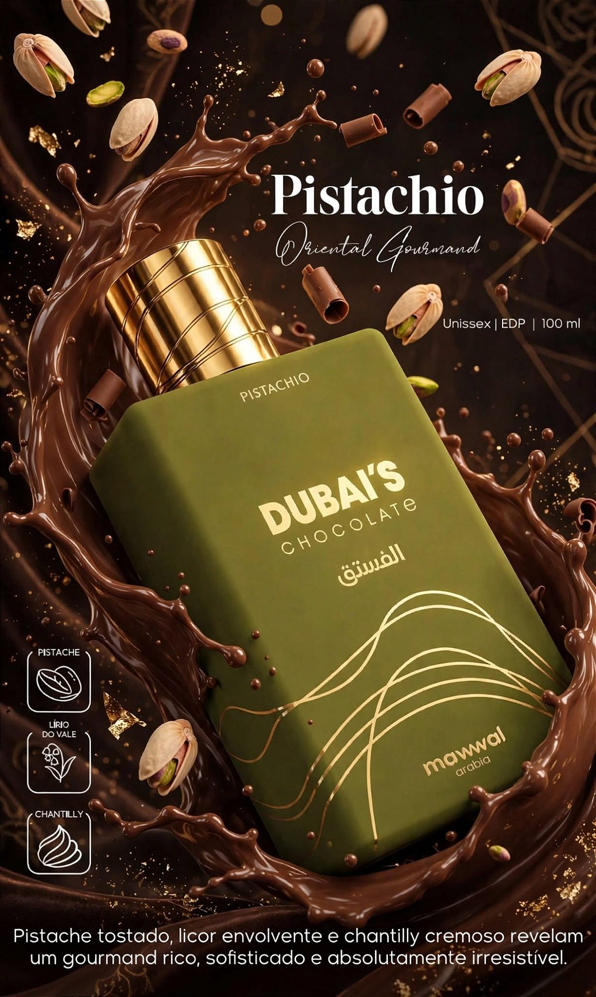 Dubai Chocolate Pistachio Gourmet da Mawwal