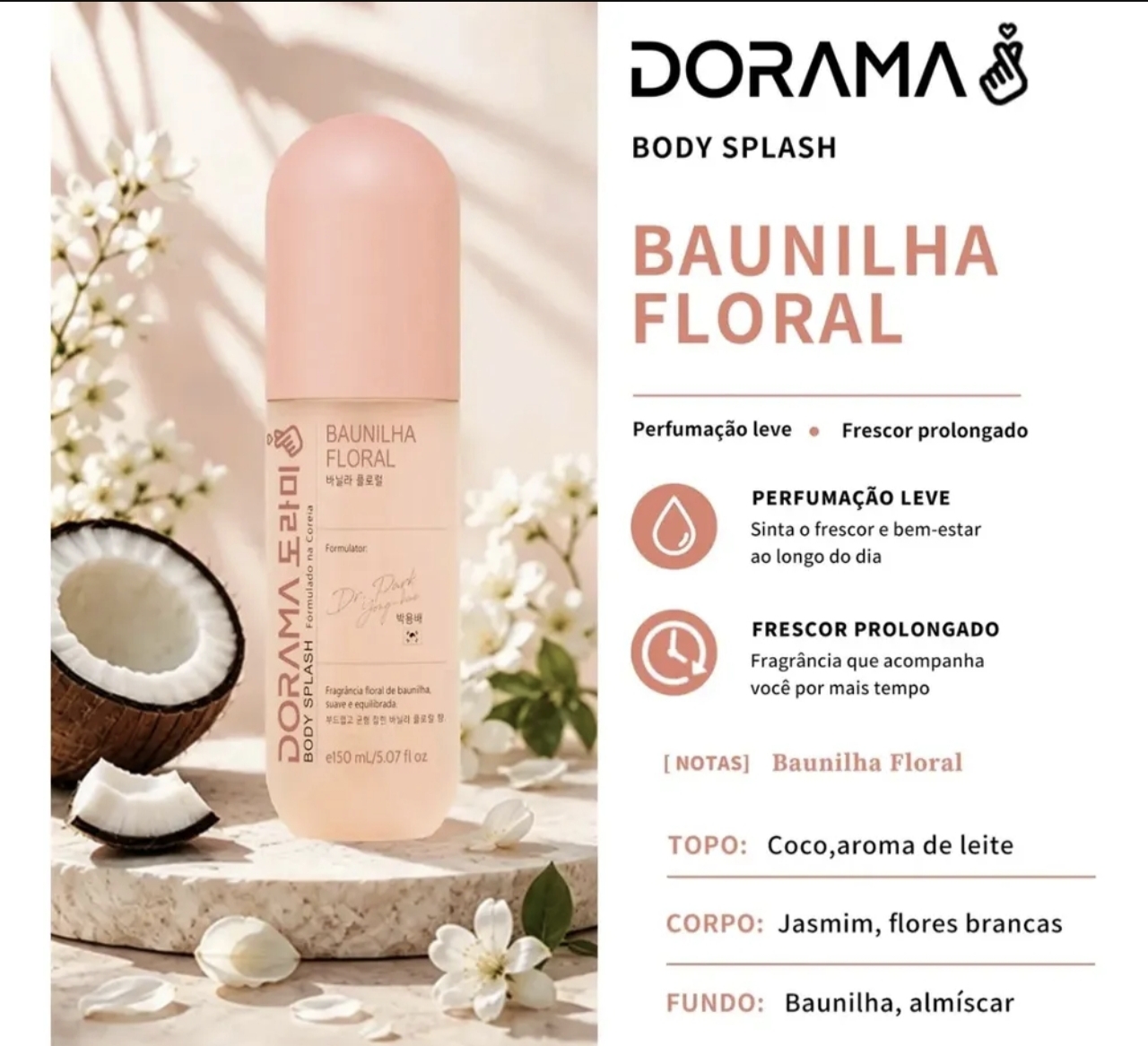 Body Splash Dorama Baunilha Floral