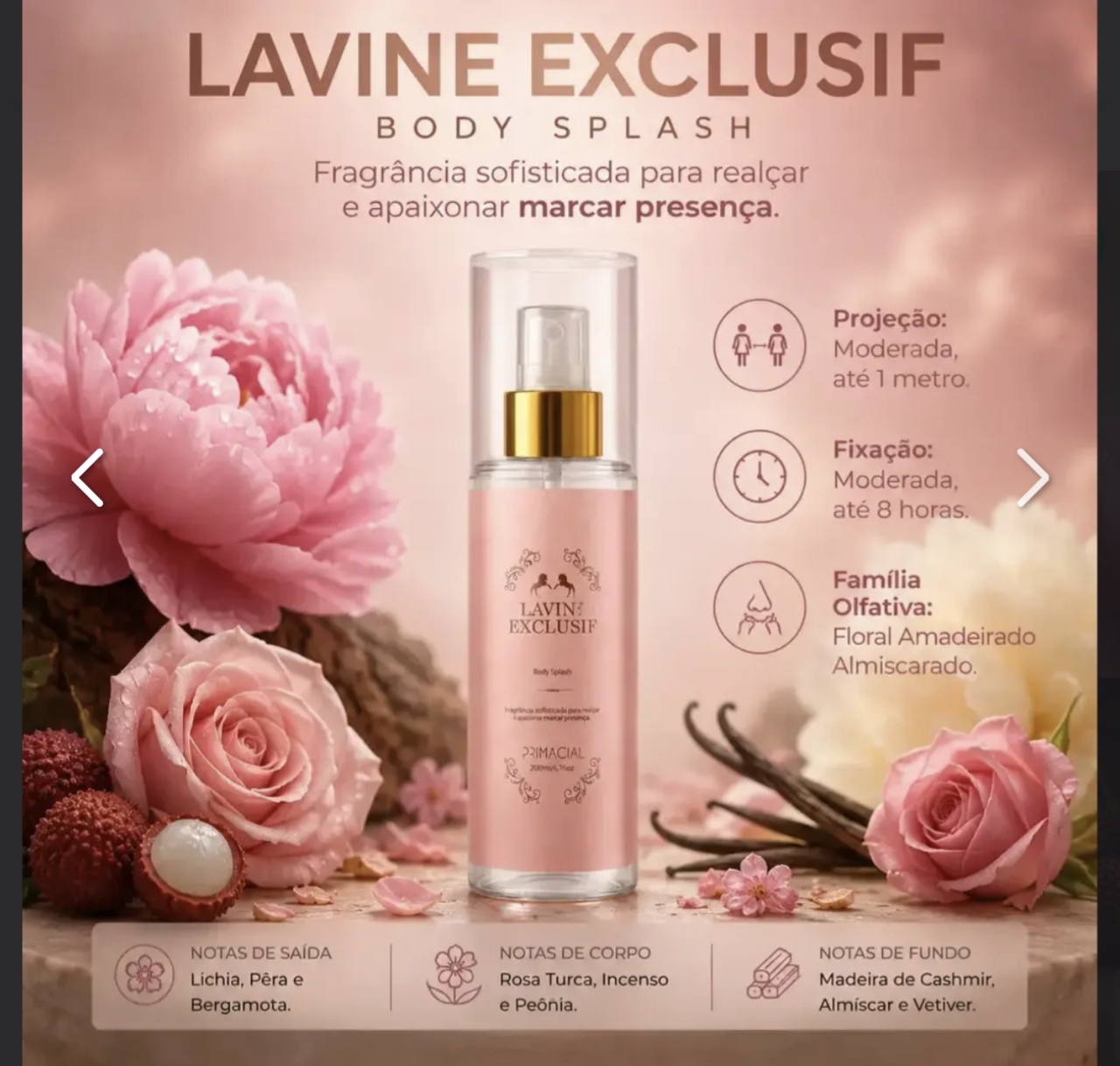 Body Splash Lavine Exclusif da Primacial