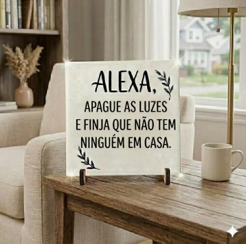 Azulejo em Cerâmica Personalizado - tamanho 20x20 cm com suporte