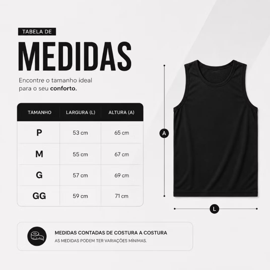 Regatas Dry Fit - Justiceiro