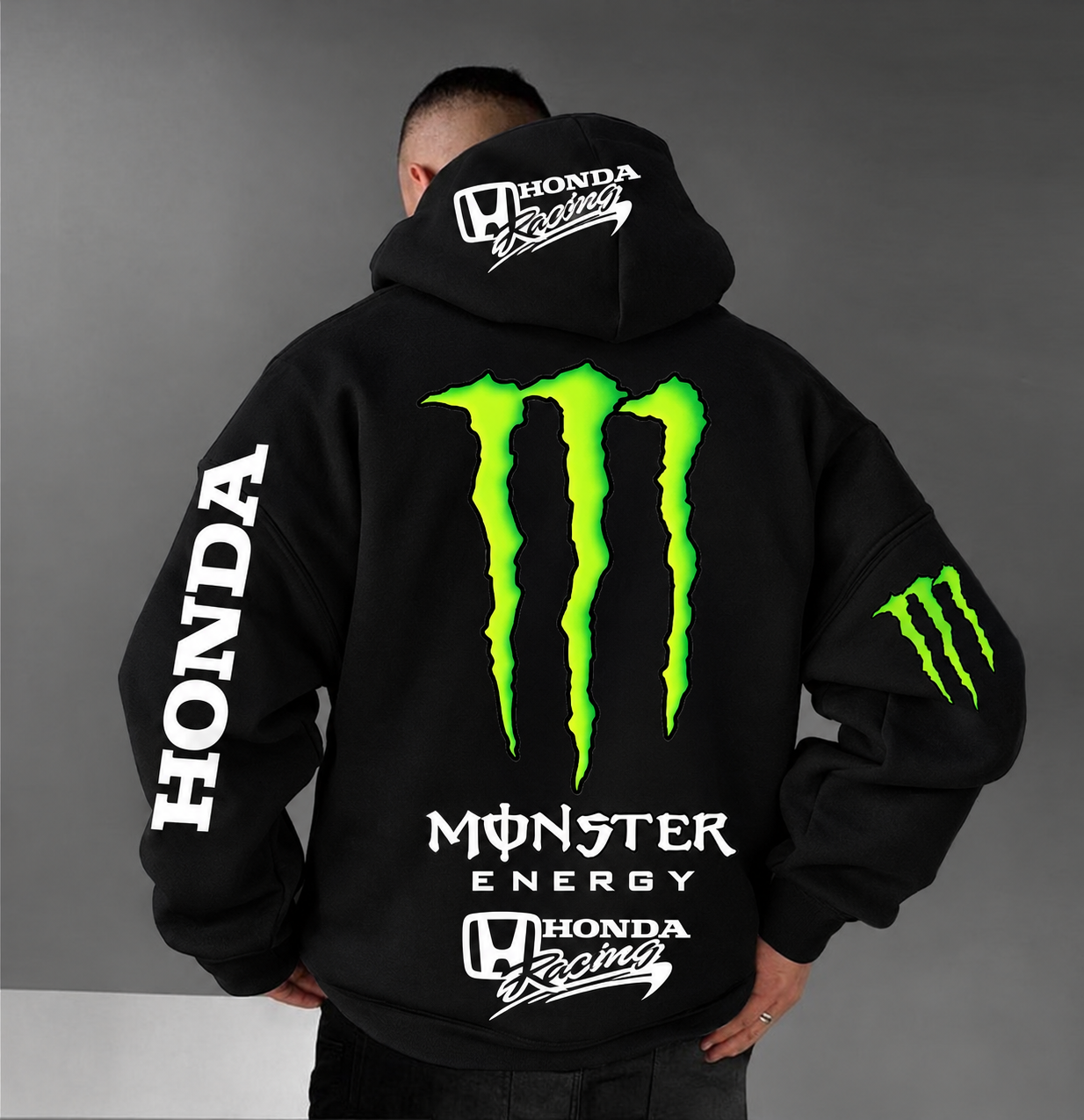 Moletom 03 Cabos- HONDA Blusa Com Capuz e Bolso Canguru 100% Algodão Unissex