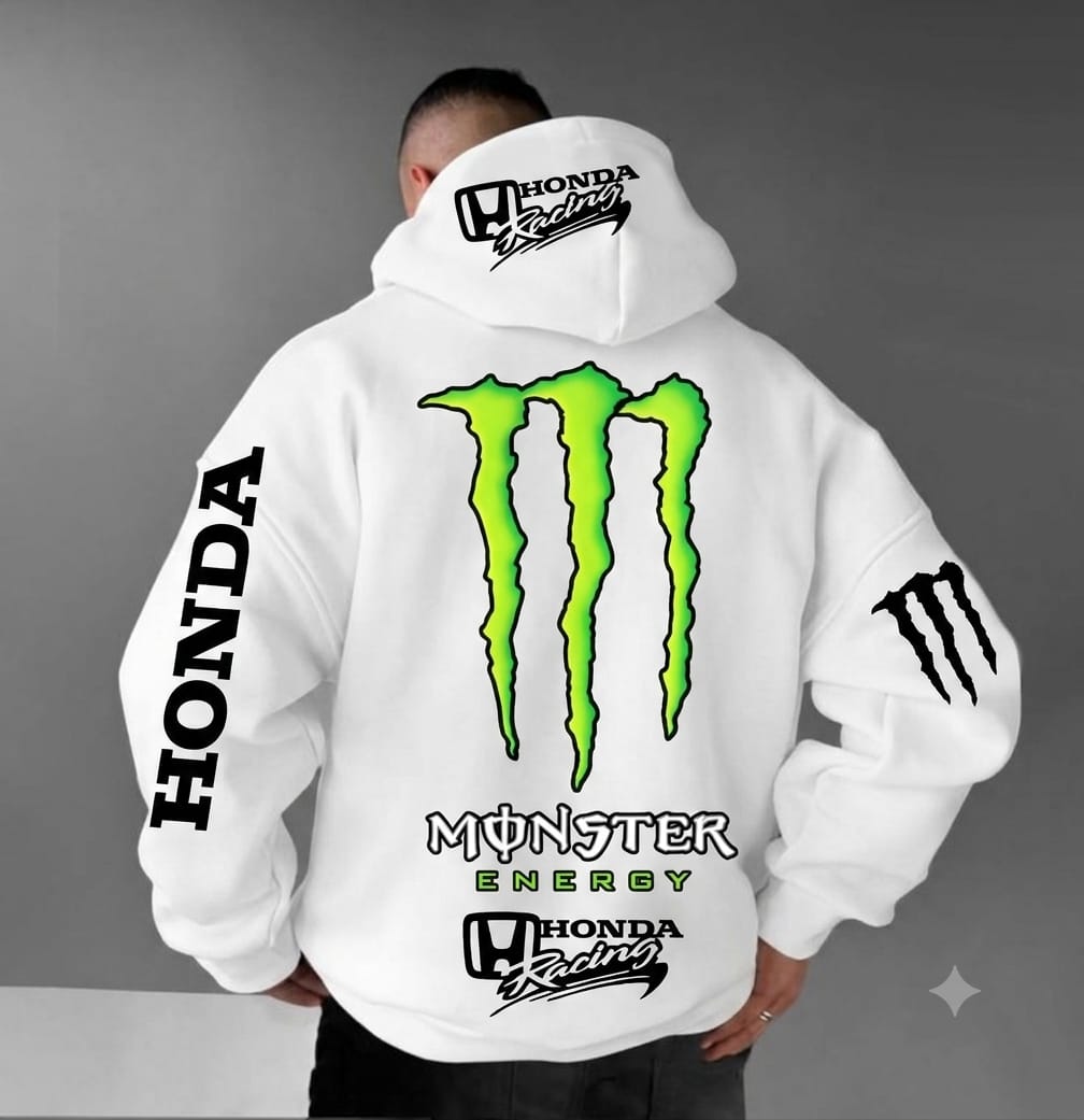 Moletom 03 Cabos- HONDA Blusa Com Capuz e Bolso Canguru 100% Algodão Unissex