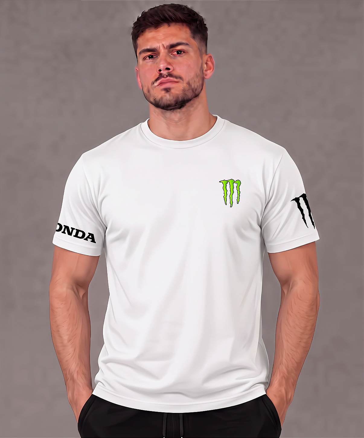 Camiseta básica tecido Dryfit- Monster Energy Unissex