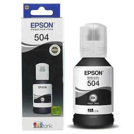 Tinta Epson T504120AL T504120 T504 Preto | L4150 L4160 L6191 L6161 L6171 L14150 | Original 127ml