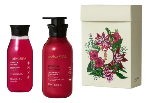 Presente Nativa SPA Ameixa Kit Cuidados Pele
