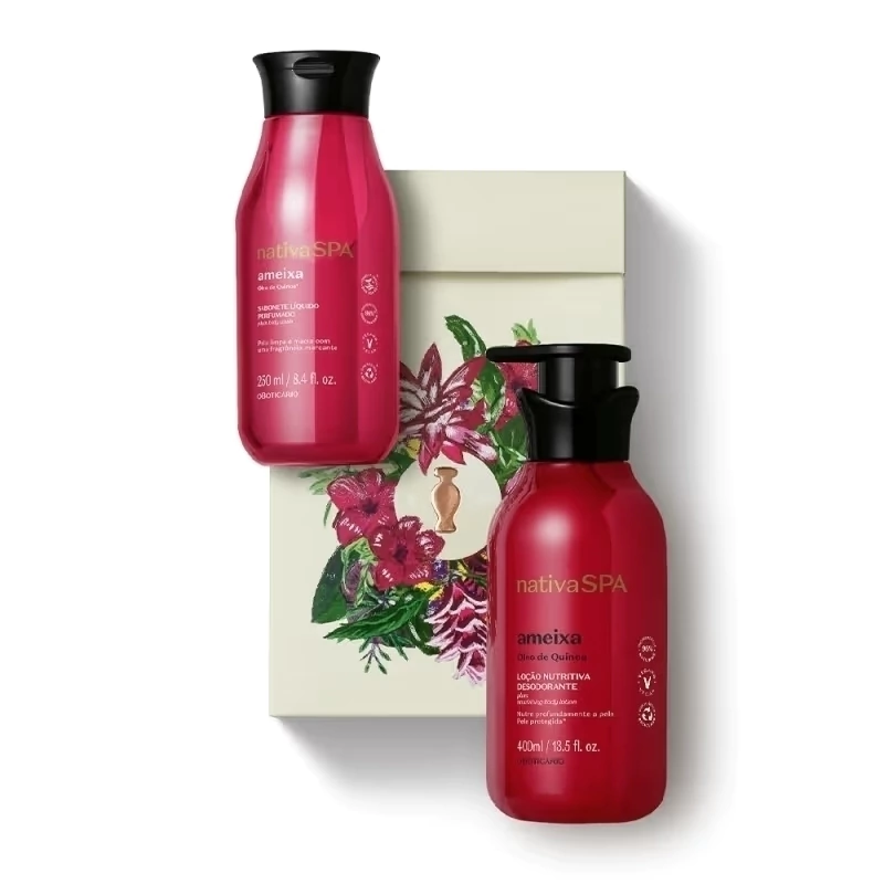 Presente Nativa SPA Ameixa Kit Cuidados Pele