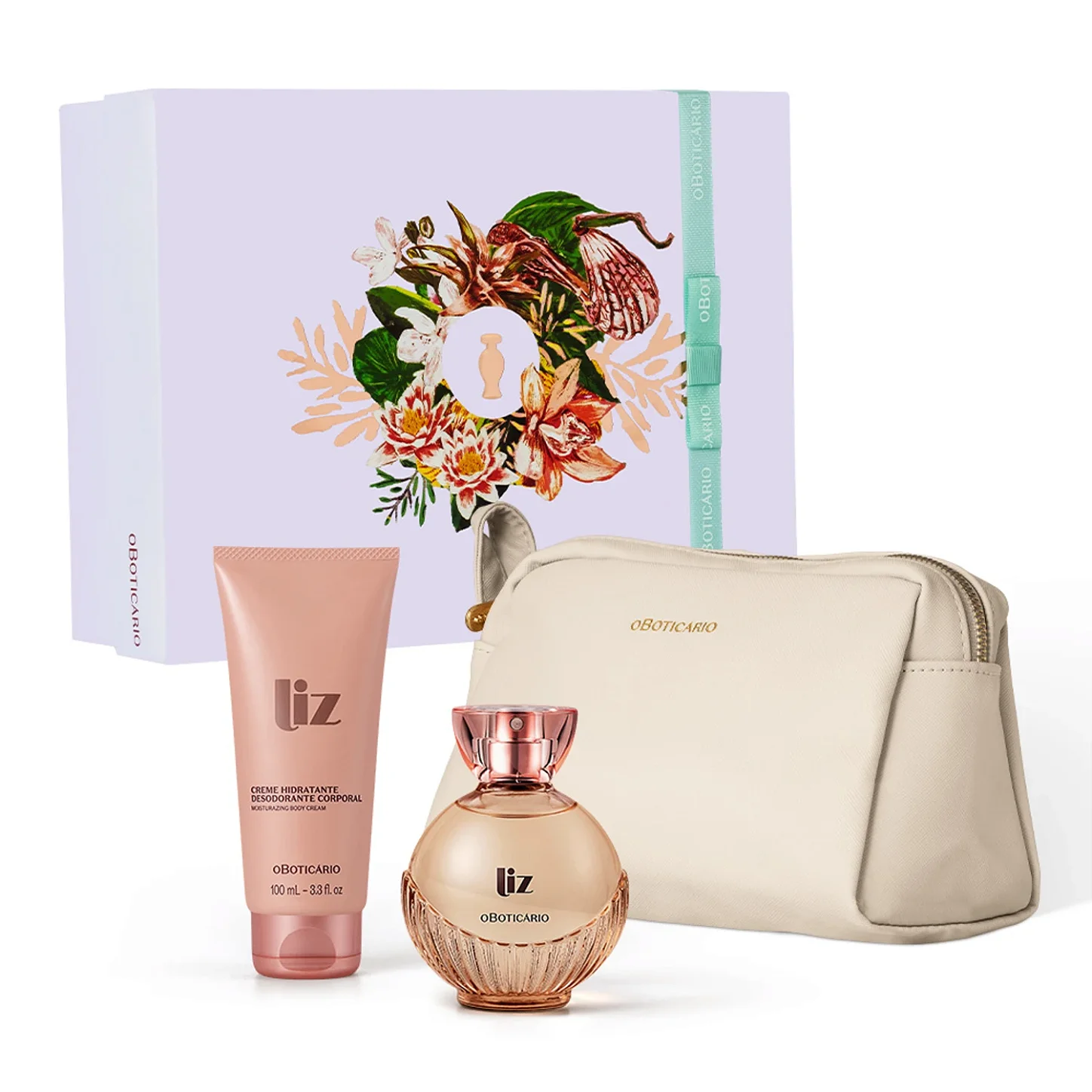 Kit Presente Liz O Boticário com Perfume e Creme