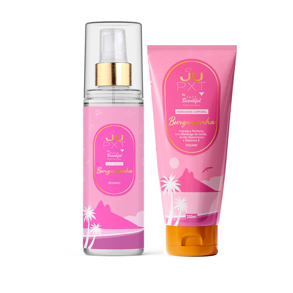 Kit Hidratante Corporal e Body Splash Ju PXT | 200ml, Garota Carioca