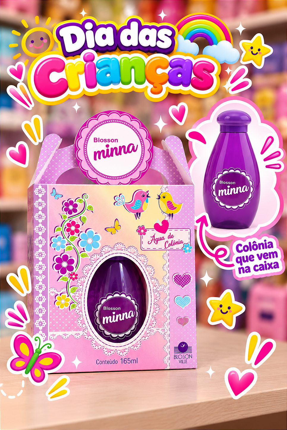 Colônia Blosson Minna 165 ml