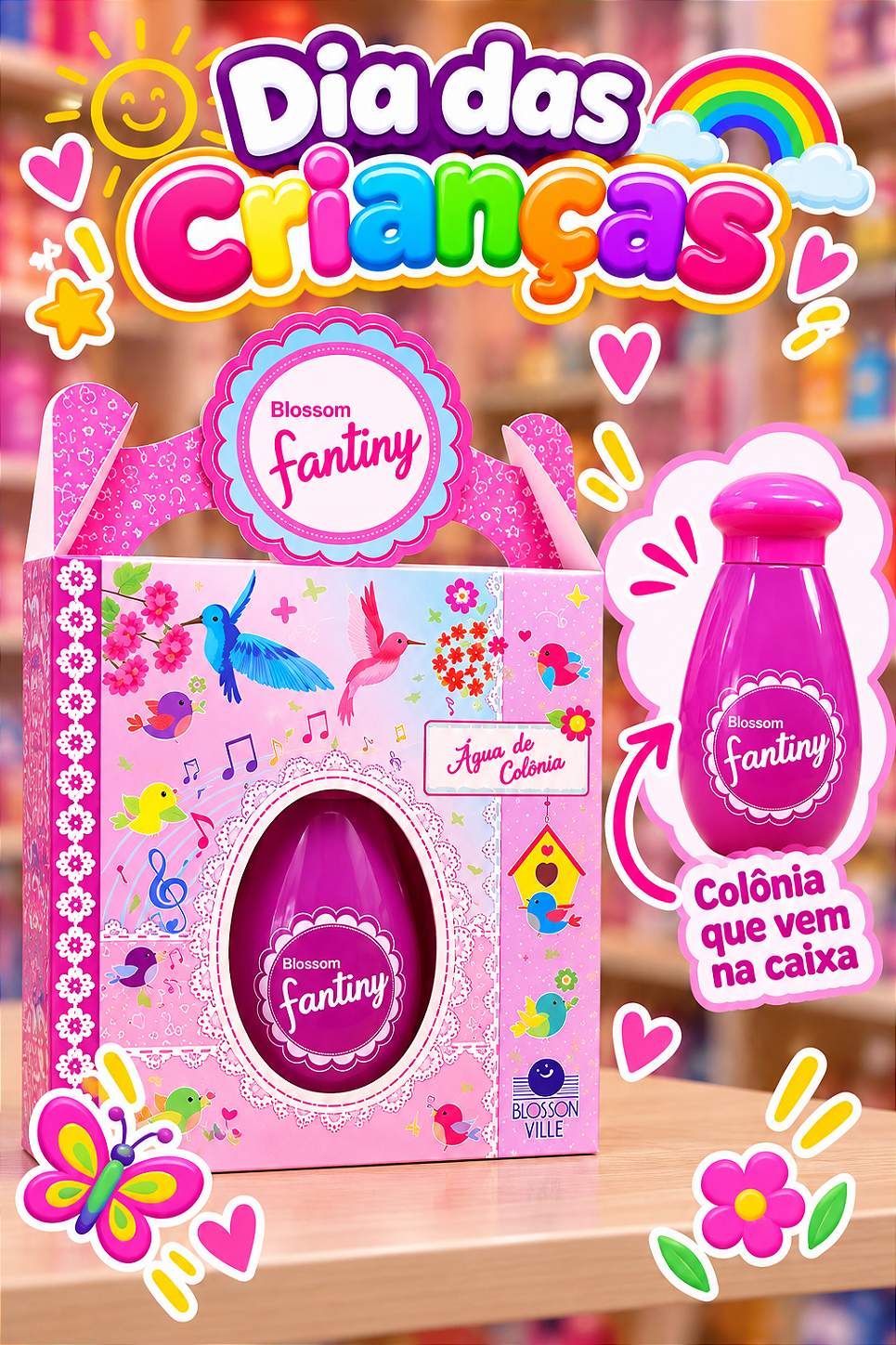 Colônia Blossom Fantiny 165ml