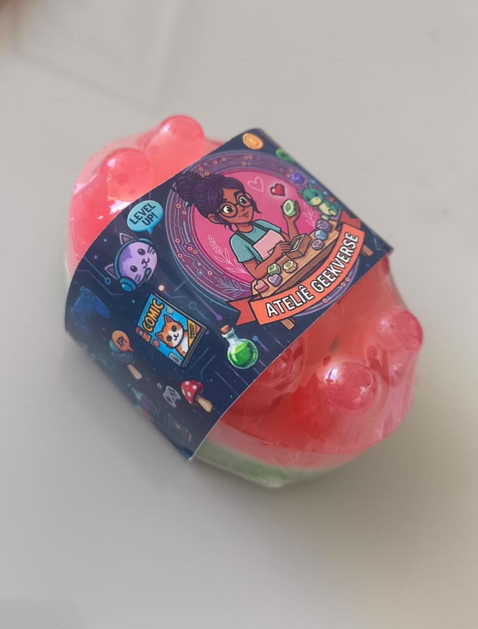 Sabonete Massageador de Melancia 🍉(Aprox. 120g)