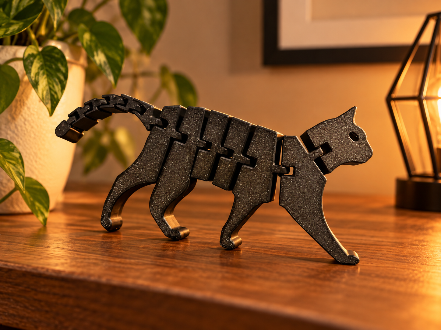 Gatinho Articulado Decorativo 🐈‍⬛