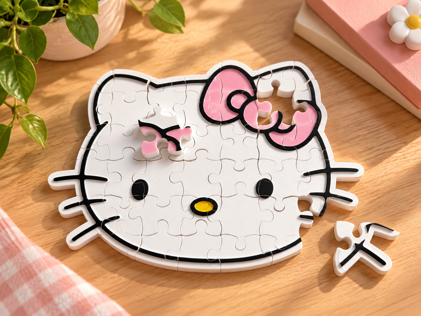 Quebra-cabeça 3D Hello Kitty