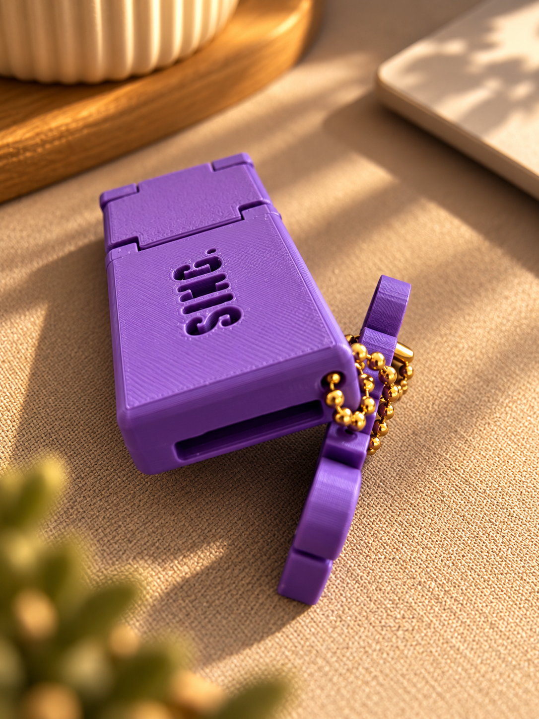 Chaveiro 2 em 1 – Suporte para Celular + Abridor de Latas