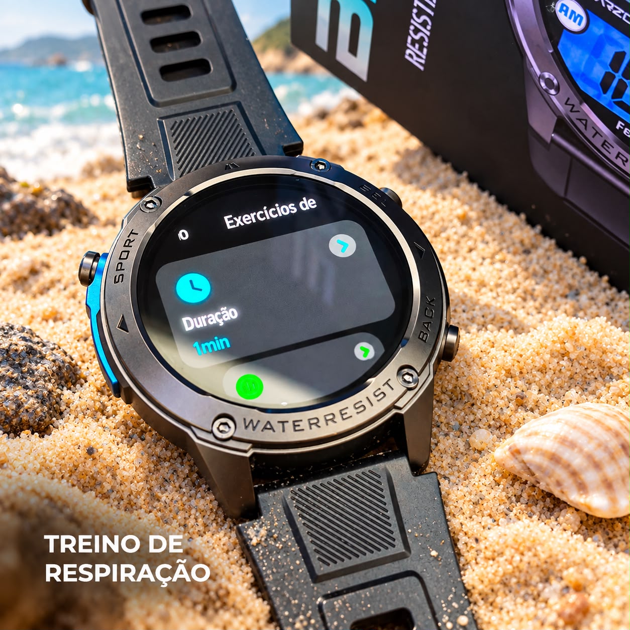 RAFOR Wearzone Brave – GPS Dupla Frequência, Tela AMOLED e Resistência Militar IP69K