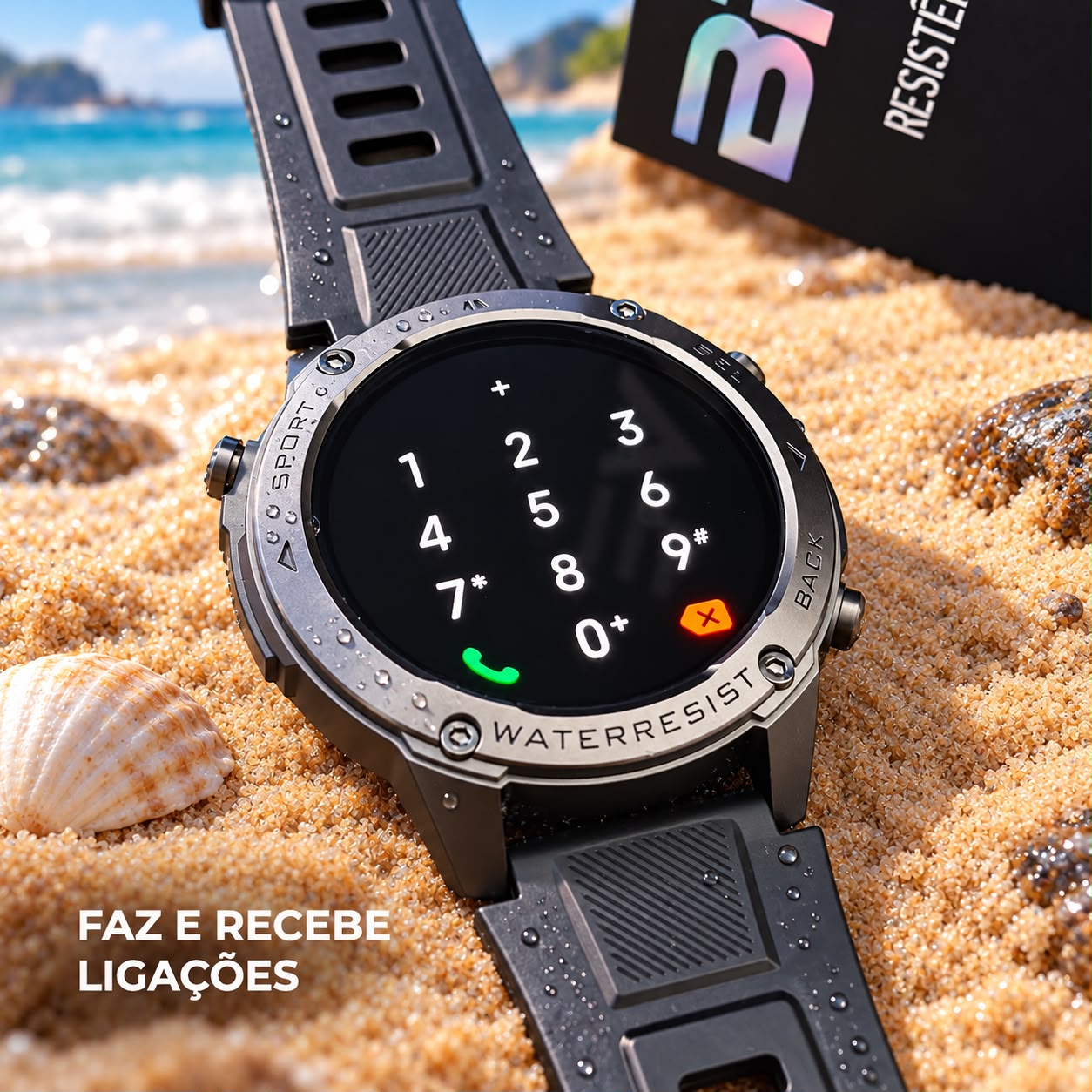 RAFOR Wearzone Brave – GPS Dupla Frequência, Tela AMOLED e Resistência Militar IP69K