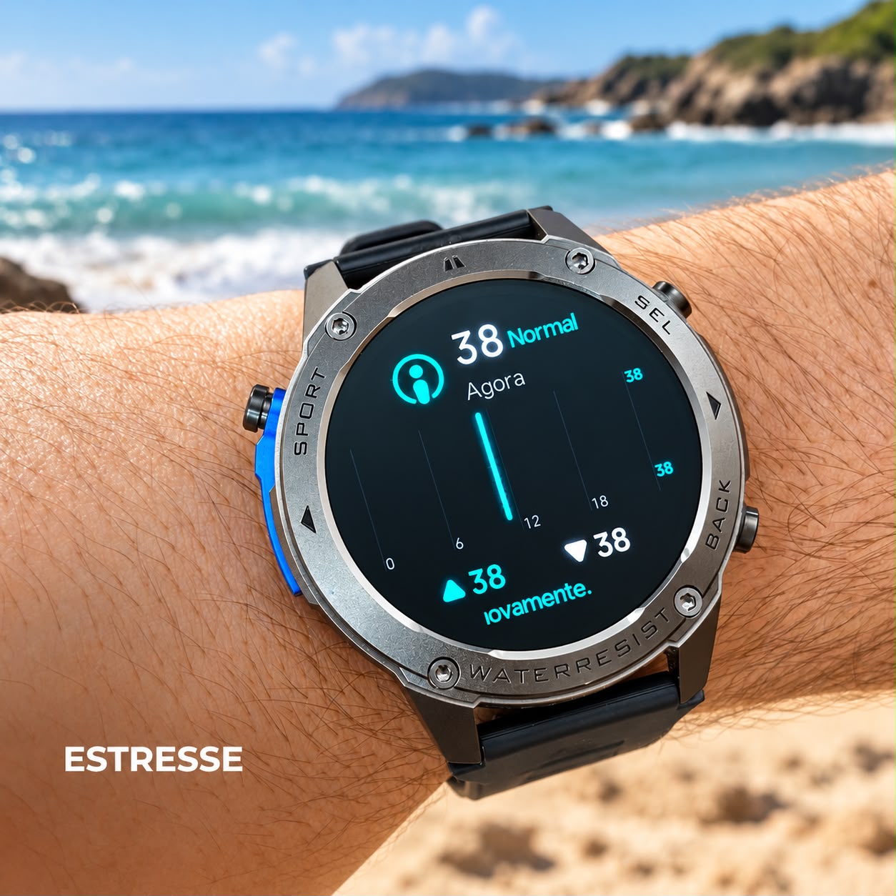 RAFOR Wearzone Brave – GPS Dupla Frequência, Tela AMOLED e Resistência Militar IP69K