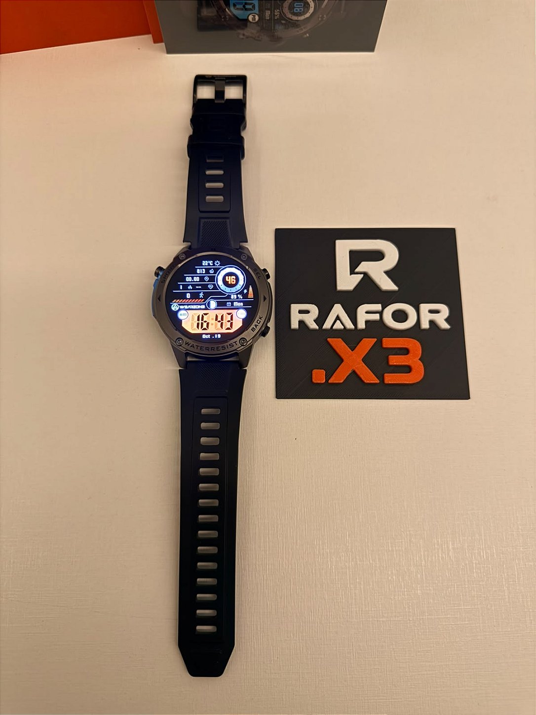 RAFOR Wearzone Brave – GPS Dupla Frequência, Tela AMOLED e Resistência Militar IP69K