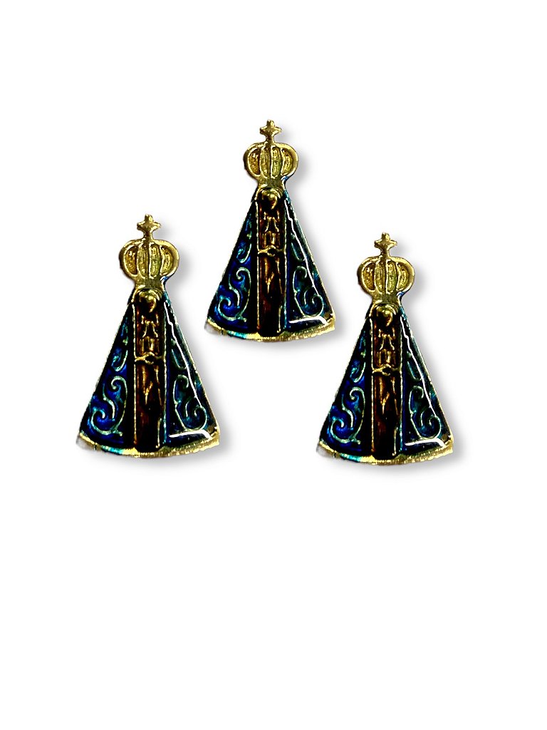 12 Boton Broche Nossa Senhora Aparecida