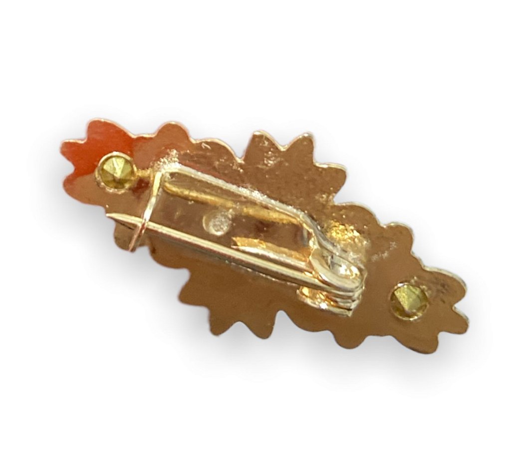 Broche Boton Para Imagem de 50cm a 60cm Dourado com Strass G