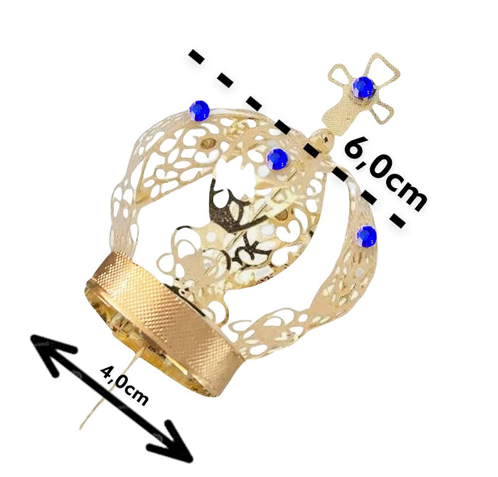 10 Coroas Para Imagem de 60cm Dourada N°8