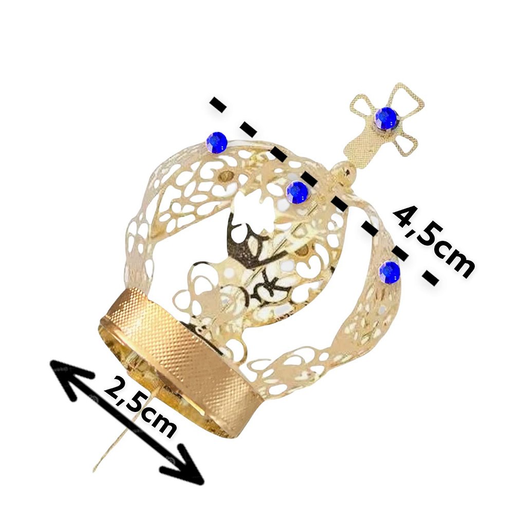 10 Coroas Para Imagem de 35cm a 40cm Dourada N°5