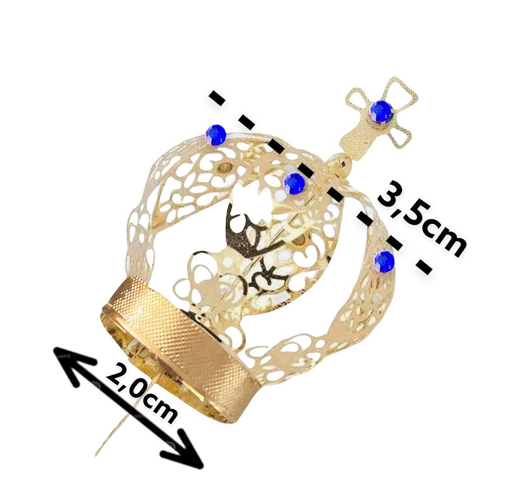 10 Coroas Para Imagem de 20cm a 30cm Dourada N°4