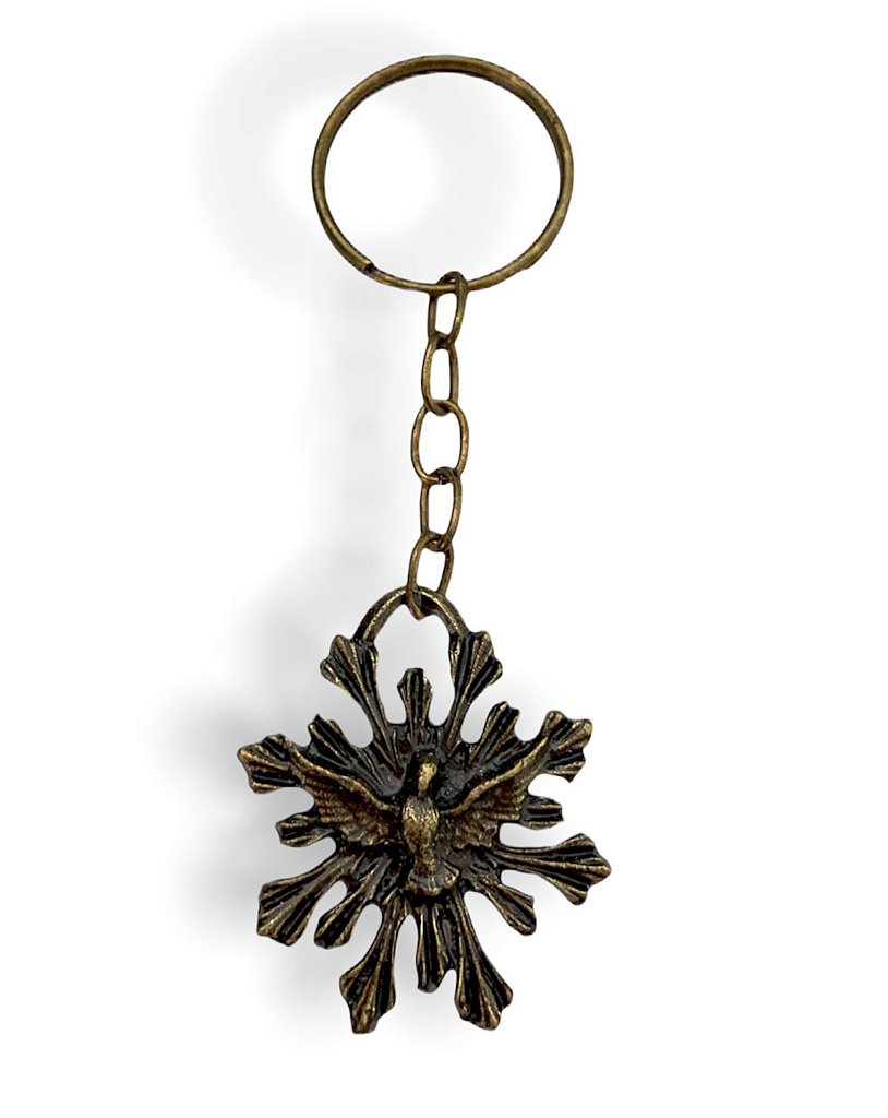 Chaveiro Divino Espirito Santo Metal Zamak