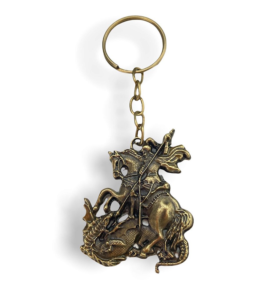 Chaveiro São Jorge Metal Zamak