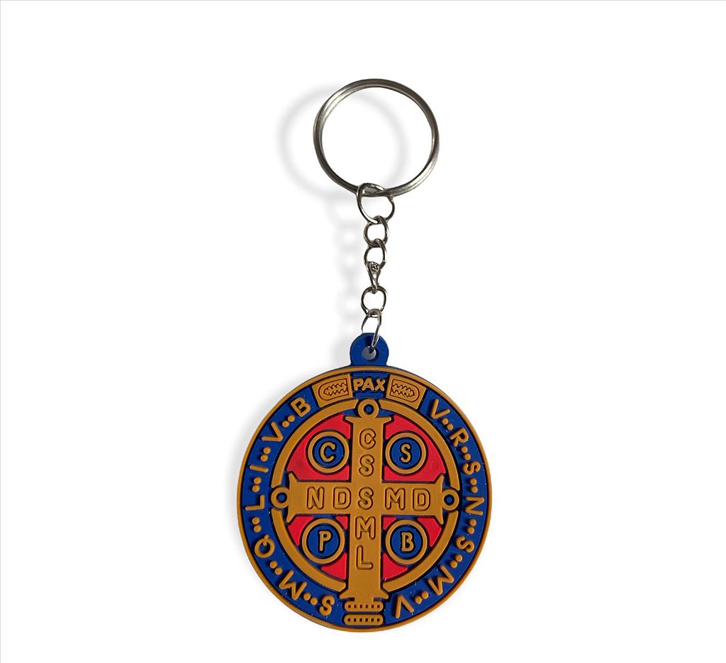 Chaveiro Emborrachado Medalha de São Bento
