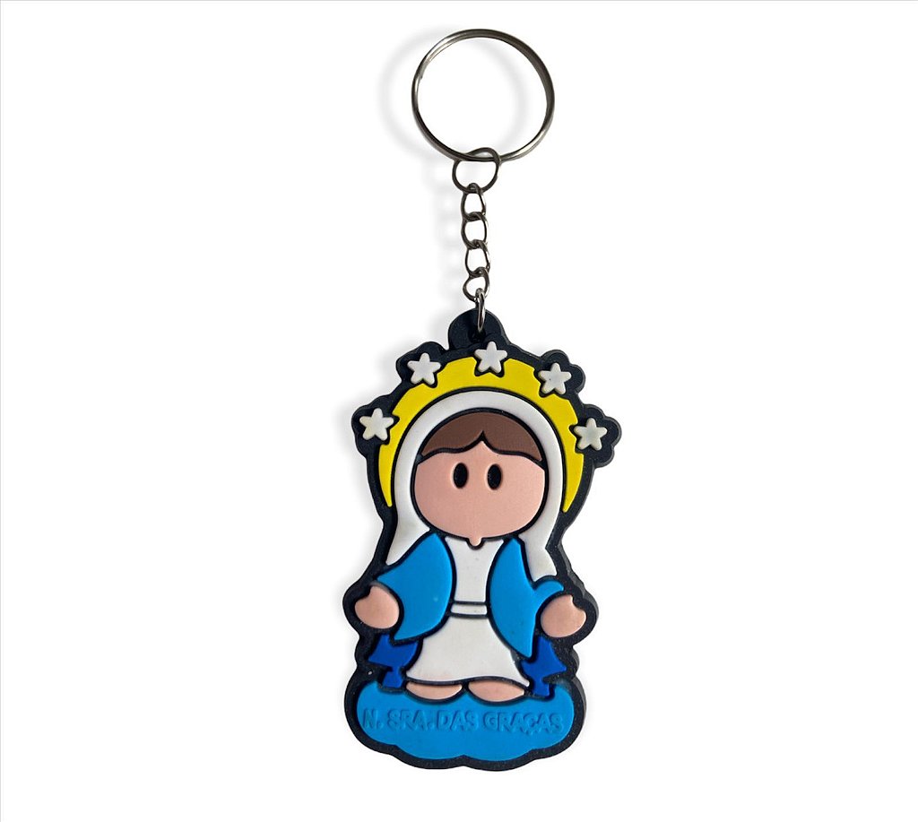 10 Chaveiros Emborrachado Nossa Senhora Das Graças