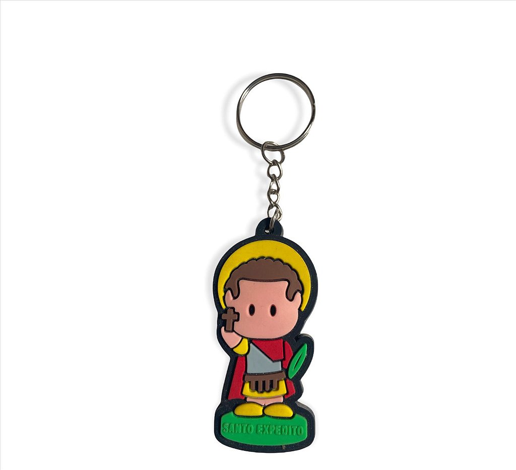 10 Chaveiros Emborrachado Santo Expedito