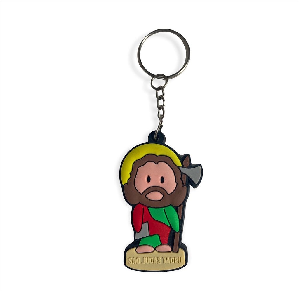 Chaveiro Emborrachado São Judas Tadeu