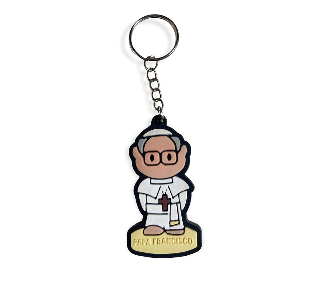 10 Chaveiros Emborrachado Papa Francisco