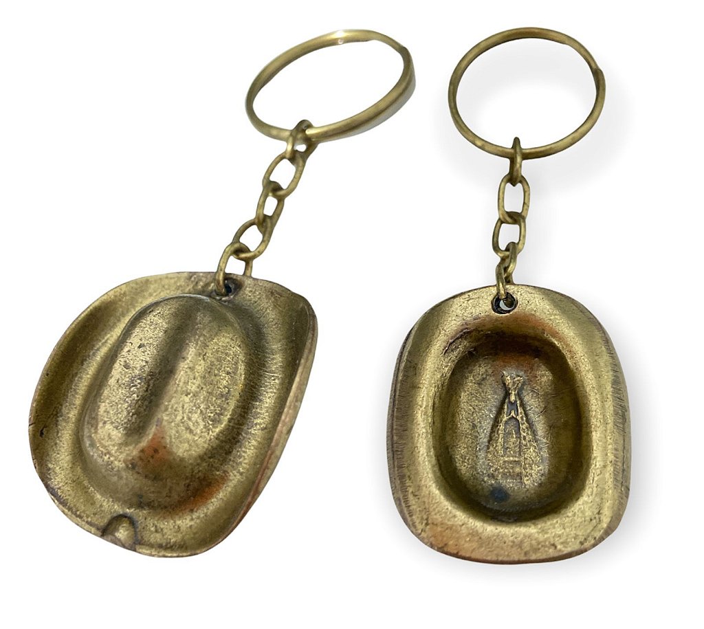 Chaveiro Chapeu de Nossa Senhora Aparecida Metal Zamak