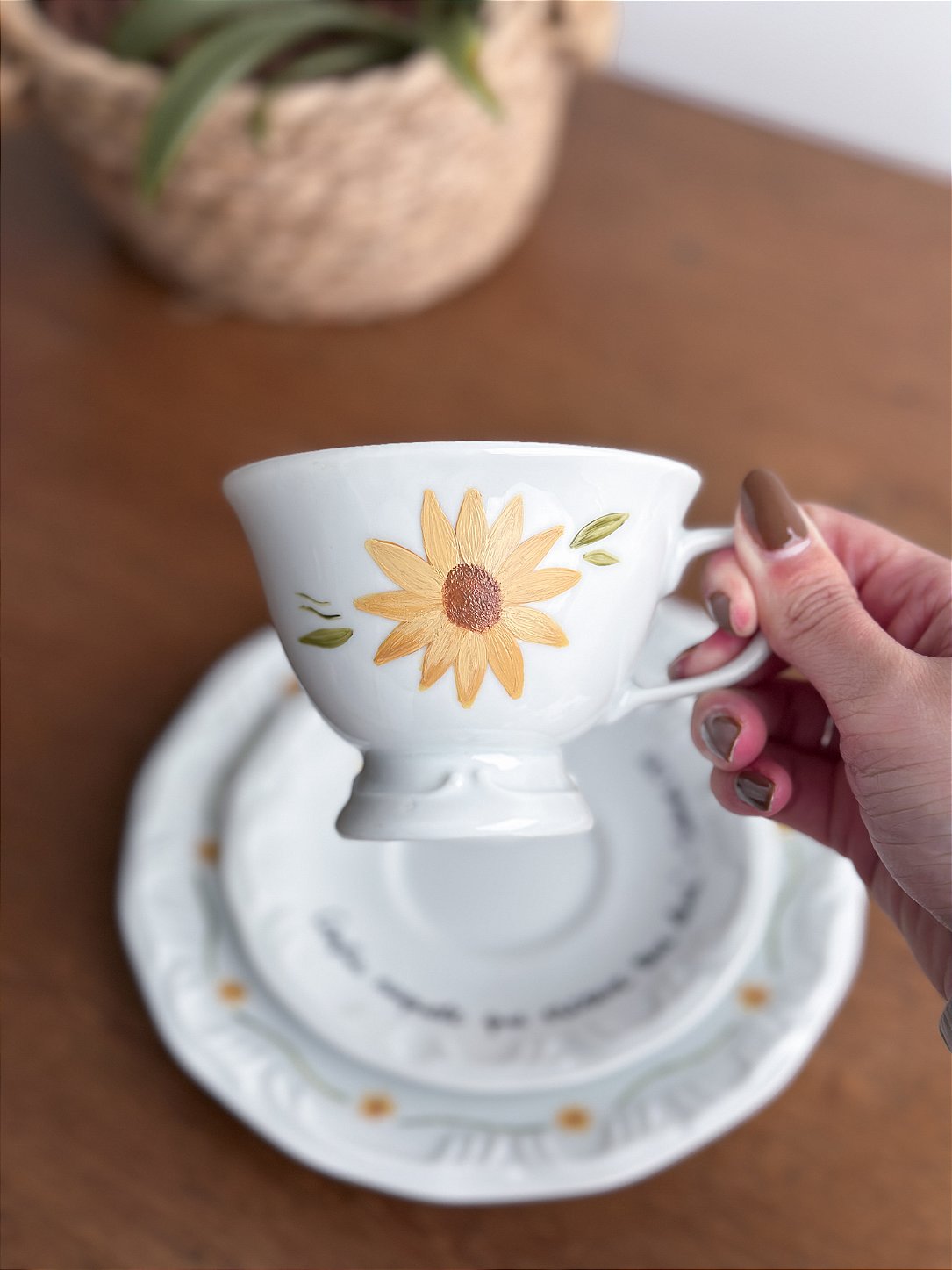 Conjunto de Café Personalizado à Mão