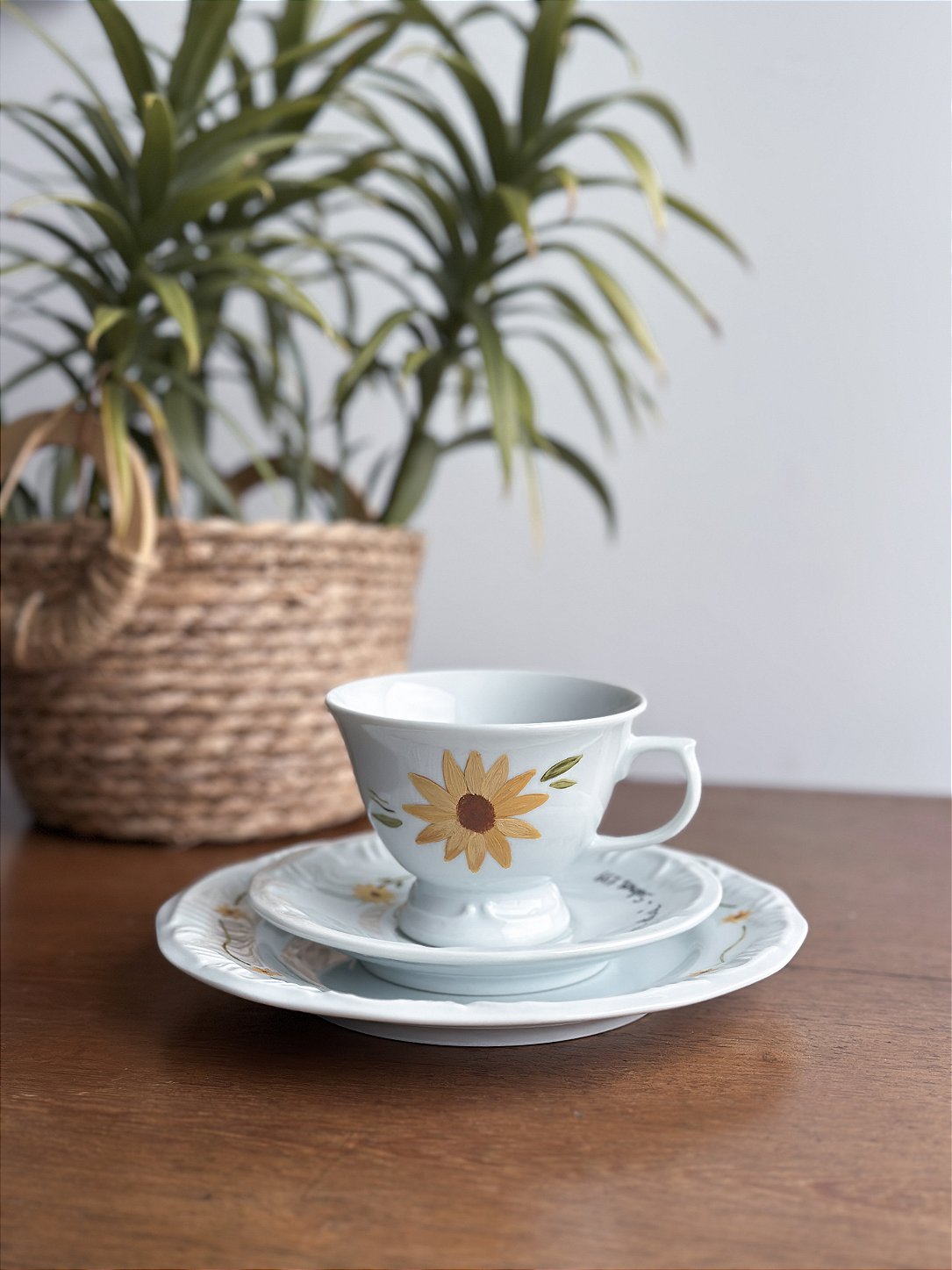Conjunto de Café Personalizado à Mão