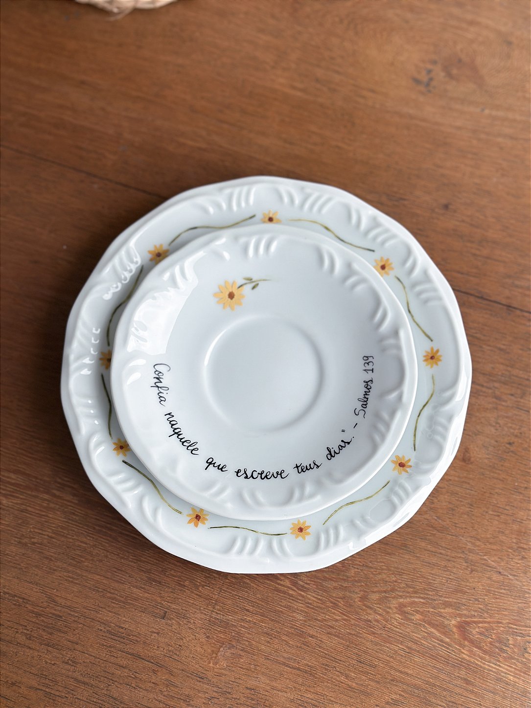 Conjunto de Café Personalizado à Mão