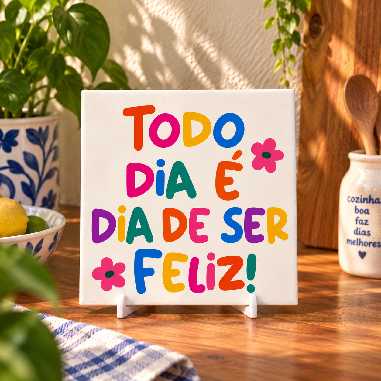 Coleção Brasilidades — Azulejos Frases