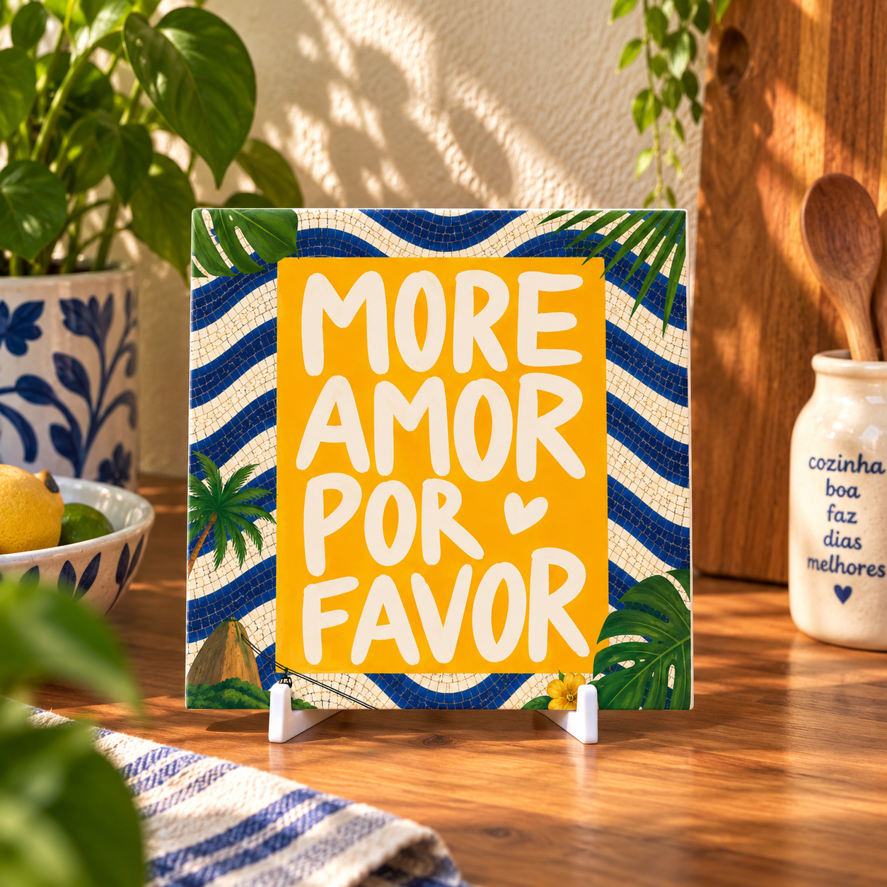 Coleção Brasilidades — Azulejos Frases