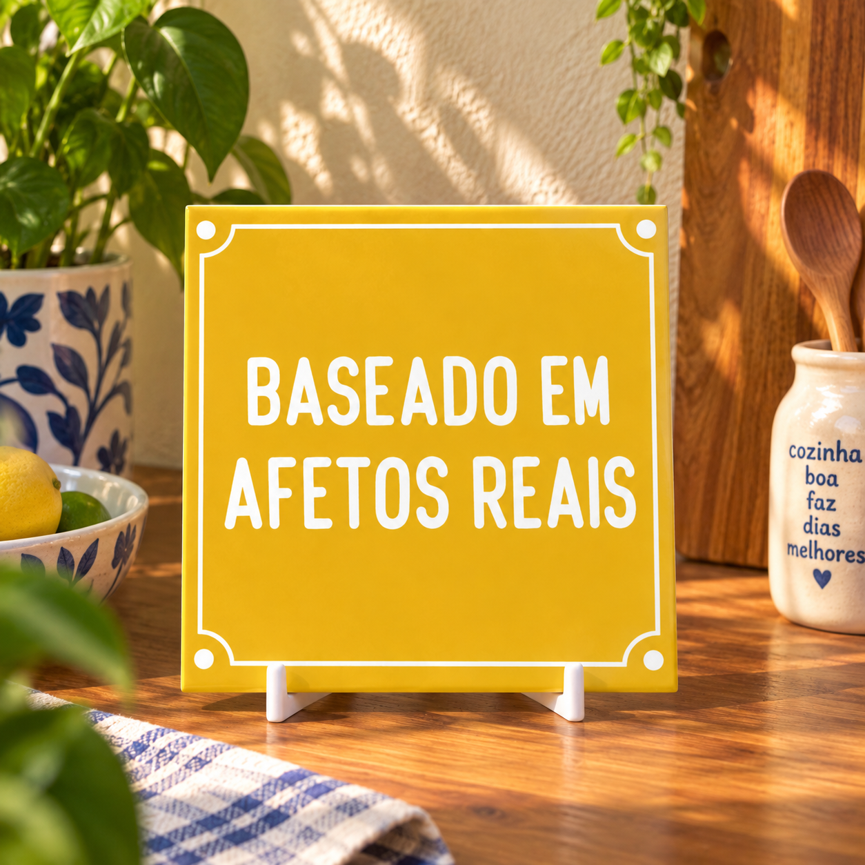 Coleção Brasilidades — Azulejos Frases