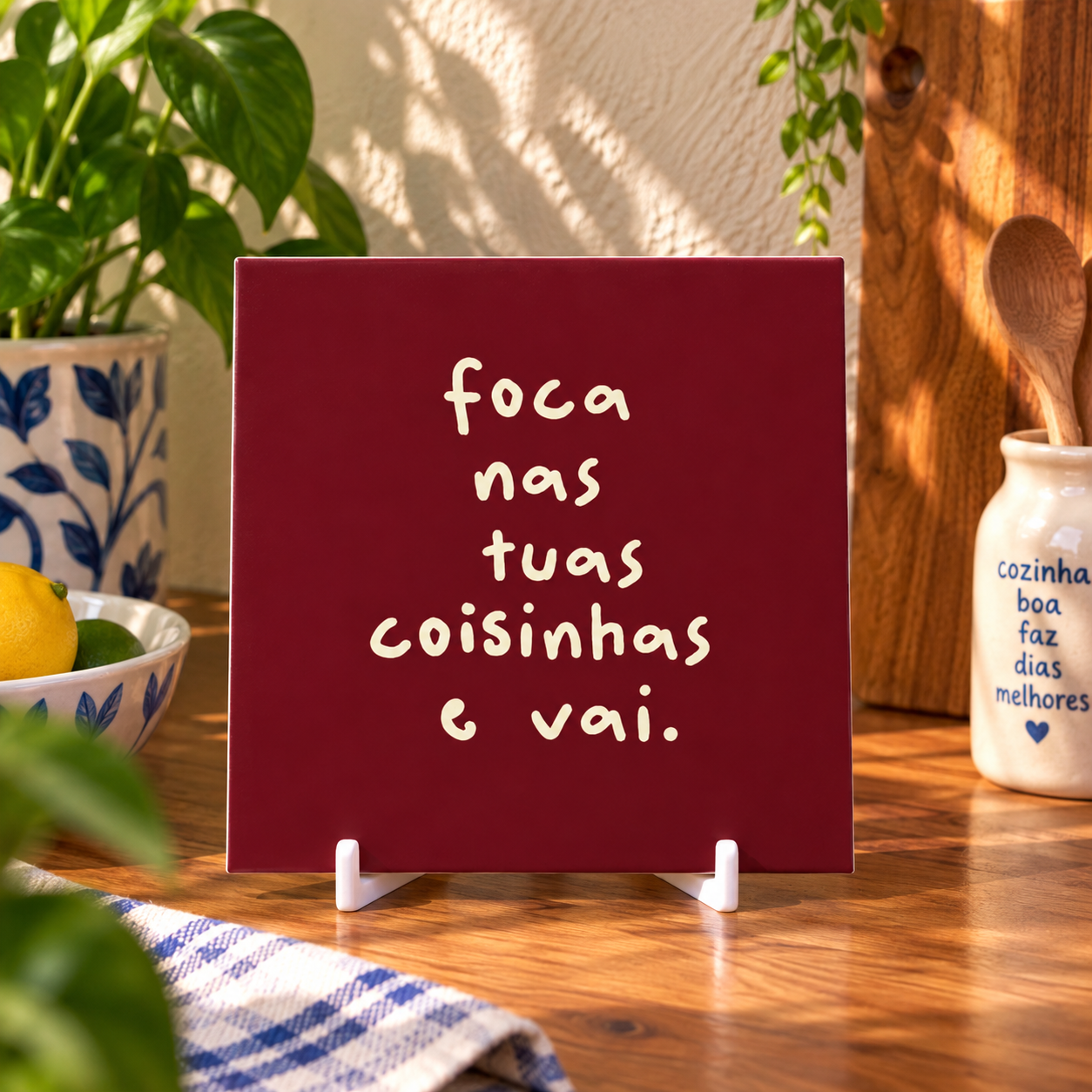 Coleção Brasilidades — Azulejos Frases