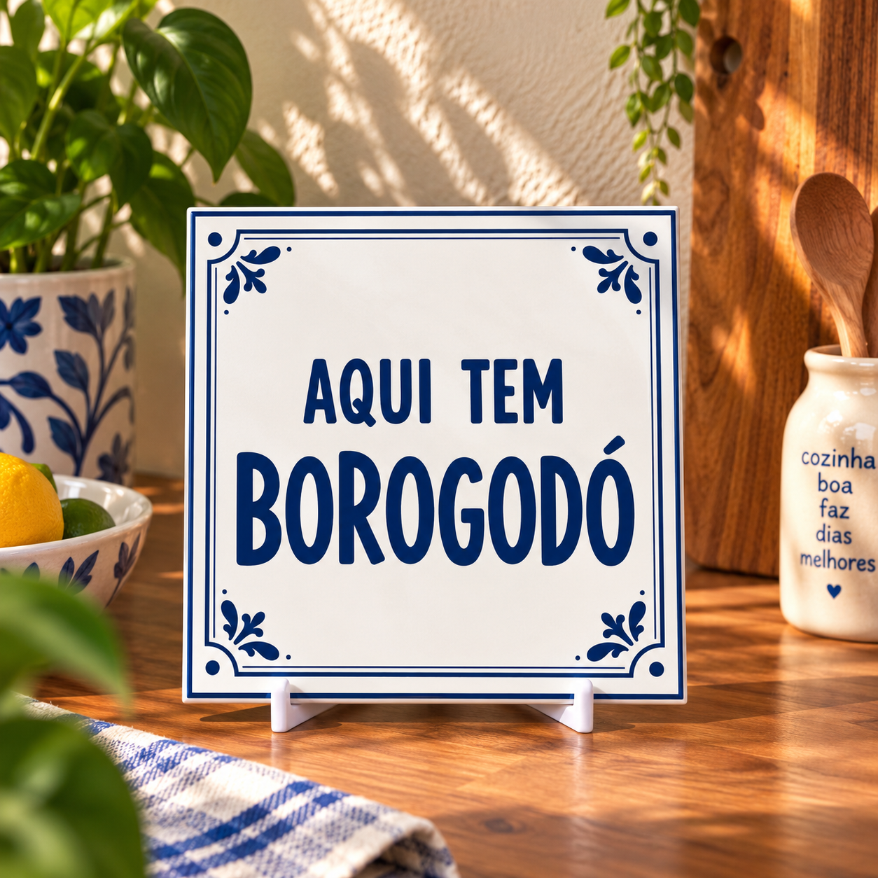 Coleção Brasilidades — Azulejos Frases