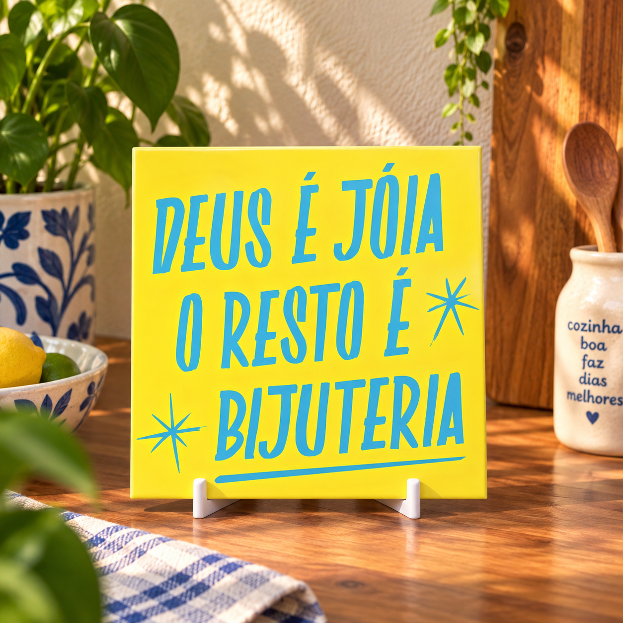Coleção Brasilidades — Azulejos Frases