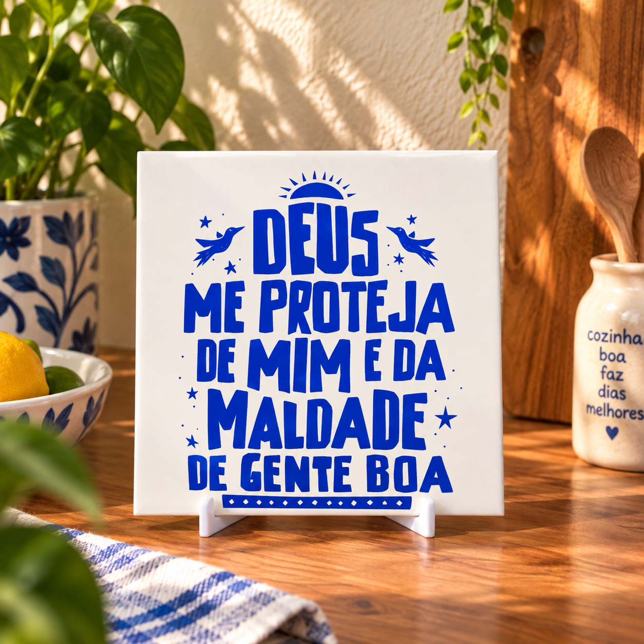 Coleção Brasilidades — Azulejos Frases