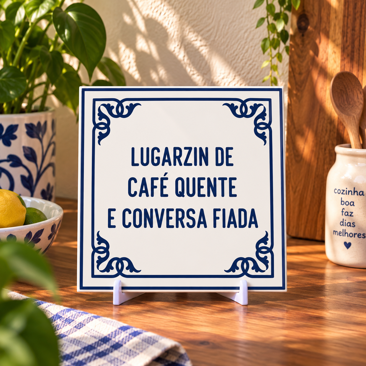 Coleção Brasilidades — Azulejos Frases