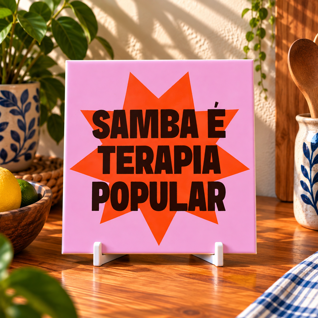 Coleção Brasilidades — Azulejos Frases