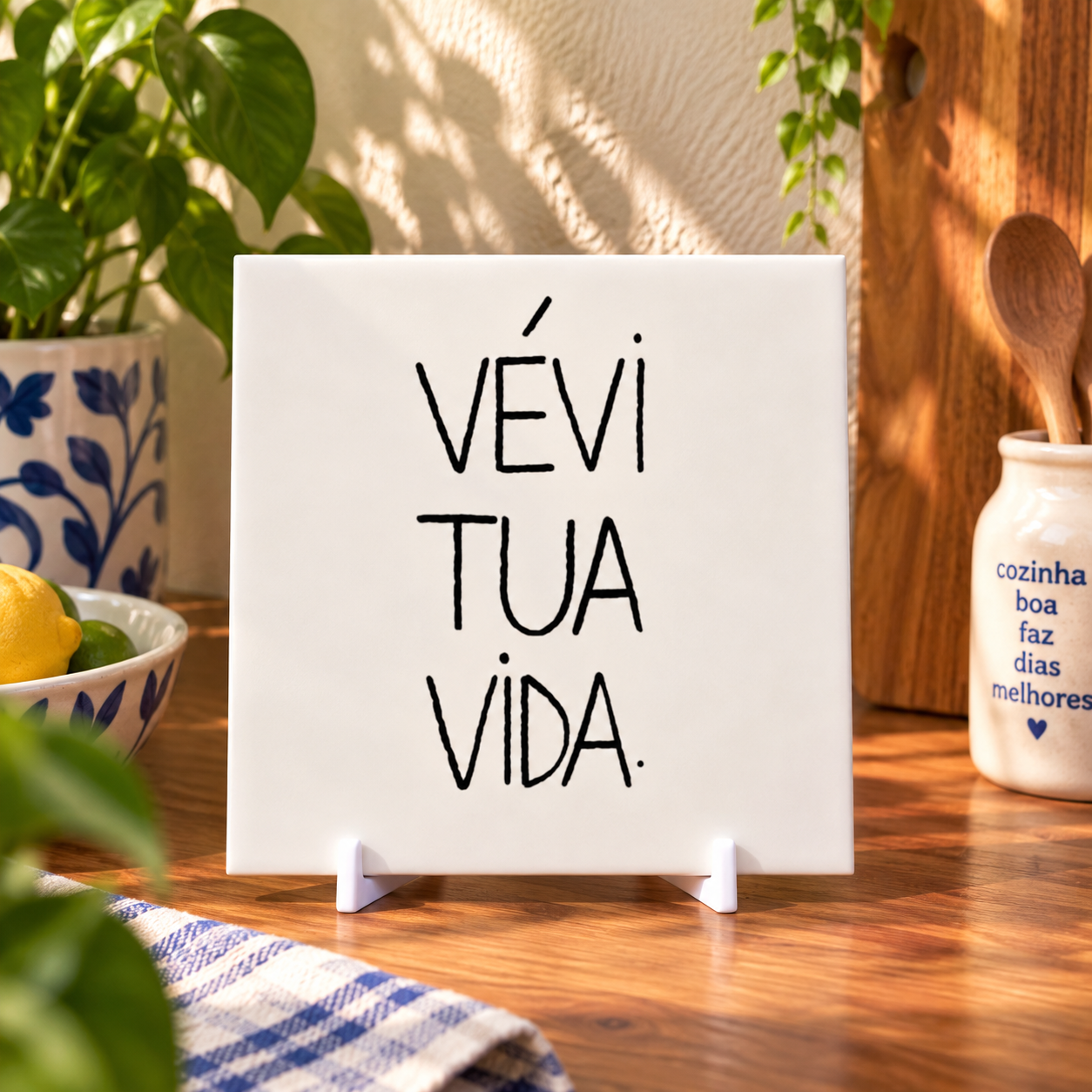 Coleção Brasilidades — Azulejos Frases